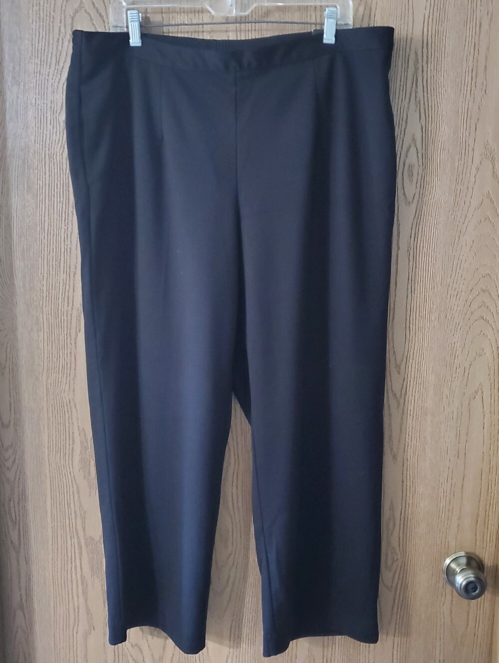 Alfred Dunner Black Straight-Leg Classic Fit Women's Pants size XL Short